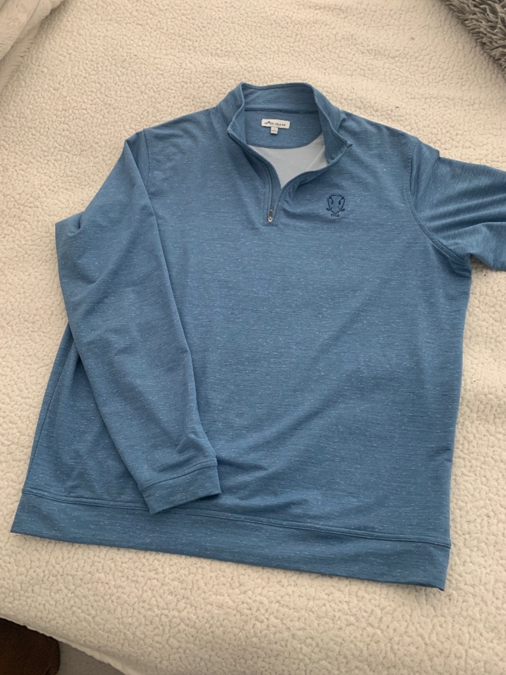 Peter Millar quarter zip polyester spandex new